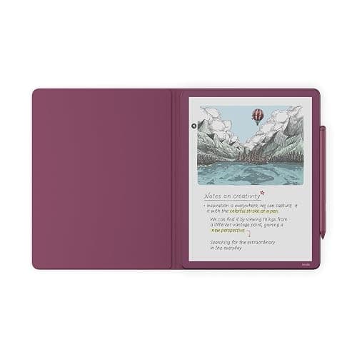 Introducing All-New Amazon Kindle Scribe Executive Folio Cover with Magnetic Attach, Sleek Protective Case - Premium Leather thumbnail 2