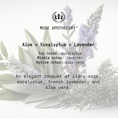 Muse Apothecary Room Ritual - Aromatic and Relaxing Room Mist, 8 oz, Infused with Natural Essential Oils - Aloe + Eucalyptus + Lavender thumbnail 2
