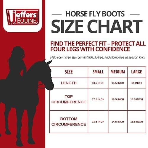 Jeffers Romper Stomper Fly Boots for Horses - Grey, Large – Breathable Mesh Leg Wraps for Insect Protection, Stable Accessories for Summer Turnout, Ride Gear, Horse Hoof & Leg Care - 4 Pack - Indigo - Small thumbnail 2