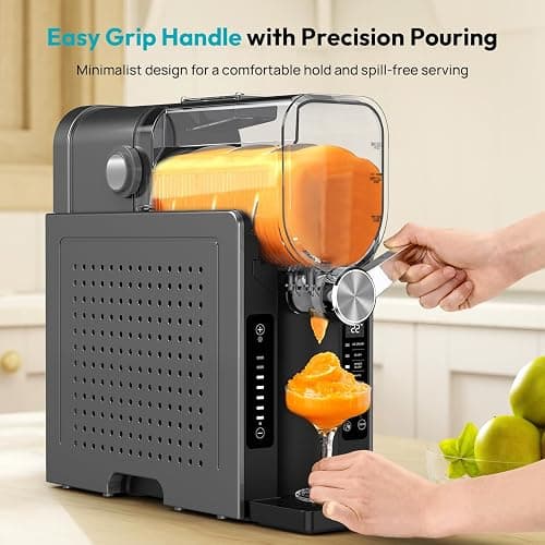 Rellytech Slushie Machine for Home - No Ice Needed Slushy Maker Ice Cream Maker, Professional Frozen Drink Maker, Auto Self-Cleaning, 6 Preset Programs, Frozen Margaritas, Frappés, Milkshake thumbnail 4