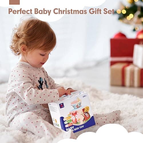 hahaland Baby Tissue Box Toy - Baby Toys 6-12 Months Stocking Stuffers for Babies Montessori Toys for 6 Month Old Must Haves - Boy Girl Shower Gifts 6 9 12 18 Months Old Sensory Pulling Play Scarf Toy thumbnail 9