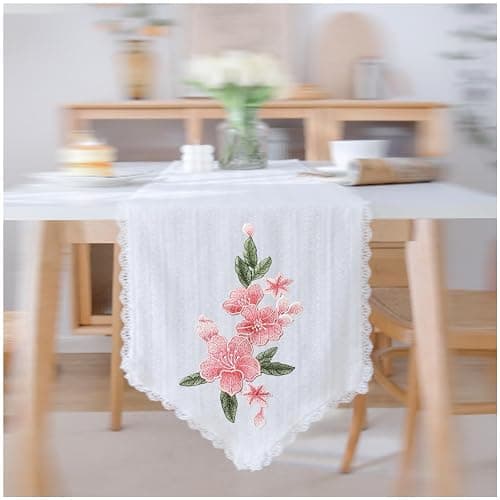 Large Pink Flower Patch, Sew On Lily Embroidered Floral Patch for DIY Clothing, Jeans, Cusion, Sewing Crafts thumbnail 2
