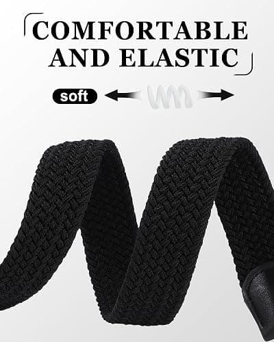AWAYTR Girls Stretch Braided Belt - Kids Golf Softball Belt for 3-18 Years | Durable Pin Buckle With Easy No-Hole Fit, Ideal for School Uniforms & Casual Jeans thumbnail 5
