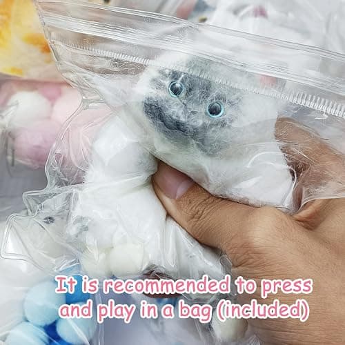 6Pcs Kawaii Taba Squishy Cat, Cat Taba Squishy Pinch Kitty Squishy Kit, Funny Taba Cat Squishy Cute Soft Cat Squishy for Stress Relief thumbnail 3