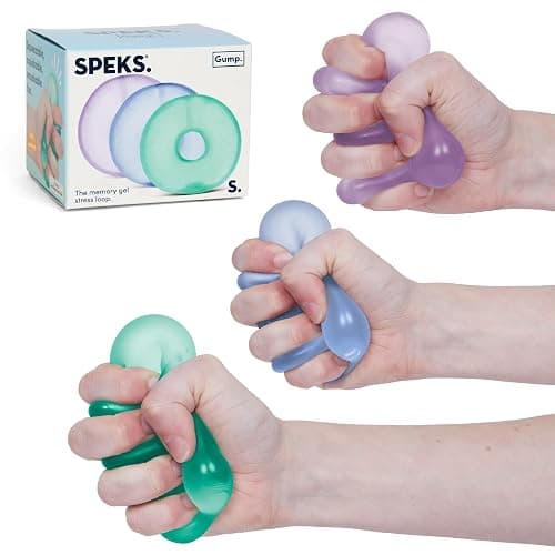 Speks Gump Loop Stress Balls | Ultra Soft Squishy Fidget Toy for Adults & Teens | Stress Relief & Desk Toy (Cool) - Image 1