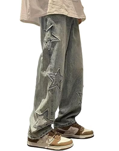 Kisswow Y2k Star Jeans for Women Cute Jeans for Teens Y2k Cargo Pants Women - Image 1