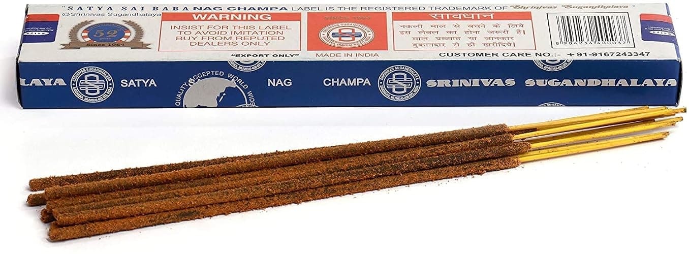 3 Packs Origional Satya Sai Baba Nag Champa Incense Sticks Joss Insence - Insense 15g Box NagChampa Agarbatti (Nag Champa) thumbnail 6