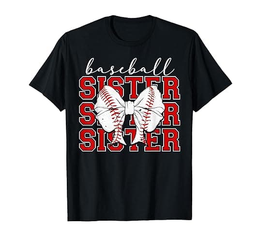 Baseball Sister Vintage Sport Lover Sister Mothers Da T-Shirt - Men - Burgundy - 3X-Large