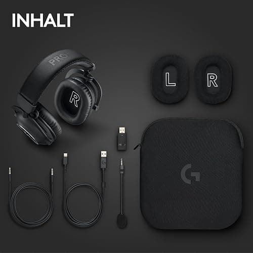 Logitech G PRO X 2 LIGHTSPEED Wireless Gaming Headset, abnehmbares Boom-Mic, 50-mm-Graphen-Treiber, DTS:X-Kopfhörer 2.0–7.1 Surround, Bluetooth/USB/3,5 mm Aux, PC, PS5, PS4, Nintendo Switch - Schwarz thumbnail 9