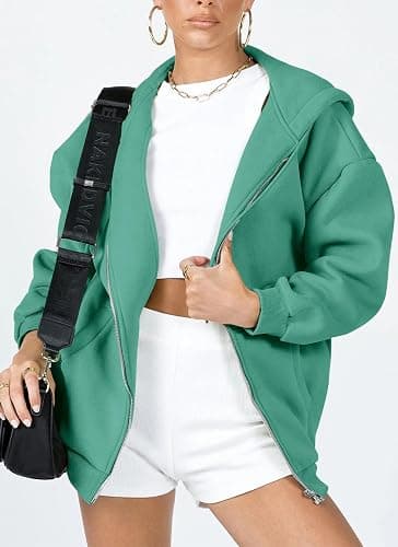 PRETTYGARDEN Women's 2026 Spring Zip Up Y2K Hoodies Casual Long Sleeve Sweatshirts Fall Winter Track Jackets with Pockets thumbnail 4
