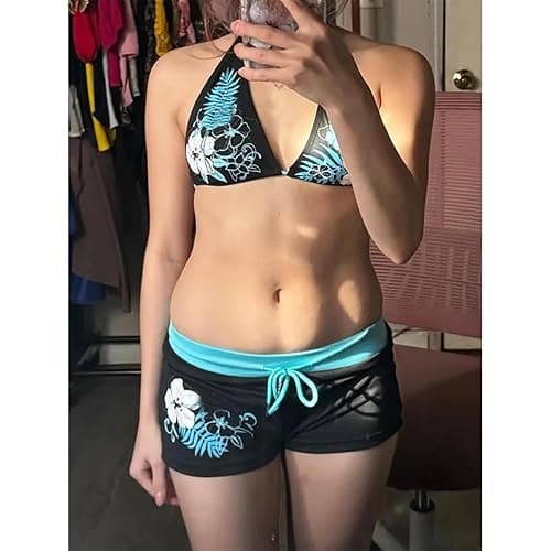 2 Piece Y2k Halter Bikini Sets Women Sexy Swimsuit Beach Sets Cute Summer Going Out Outfits 2025 Vacation 2000s thumbnail 5