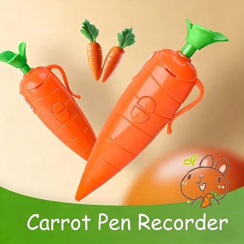 2026 New Carrot Pen Recorder, Role-Playing Props, Ballpoint Pen Writing Tool with 20s Playback Feature for Women Girls Boys, Fun & Creative Gift (Carrot Orange) thumbnail 3