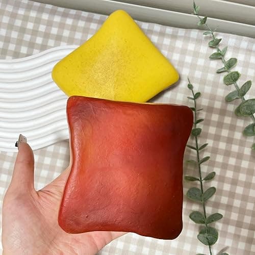 Bread Butter Squishy,Slow Rising Squishy，Stress Balls，Fidget Toy | Party Favor Gift squeeze toy Stress Relief back to school cheese squishy thumbnail 2