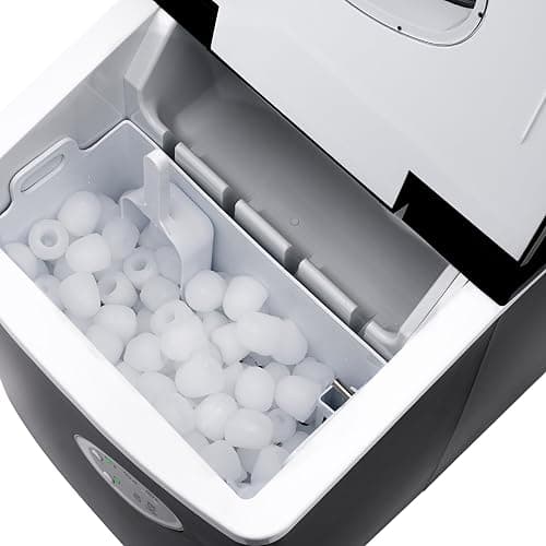 NewAir Counter Top Ice Maker Machine (Black), Compact Automatic Ice Maker, Cubes Ready in 6 Minutes, 28 Pounds in 24 Hours - Perfect for Home/Kitchen/Office/Bar thumbnail 12