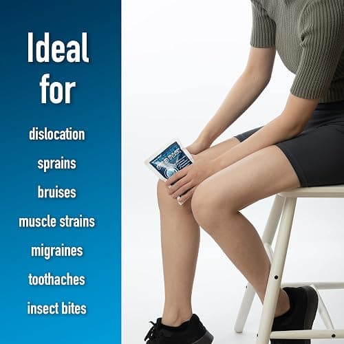 General Medi 4”x5.5” Instant Disposable Cold Ice Packs 8 Count, Cold Therapy for Pain Relief Swelling Sprains Toothache, Athletes Outdoor Emergency First Aid thumbnail 4