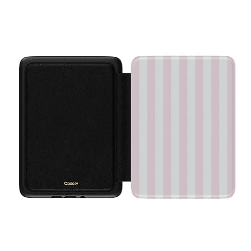 Casely Kindle Case | Sunday Best | Pink Stripes | Compatible with 7” Kindle Colorsoft and 7” Kindle Paperwhite (12th Gen 2024 Models) thumbnail 2