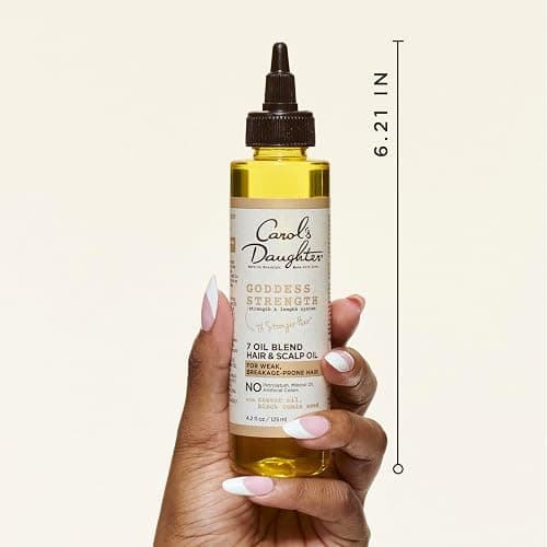 Carol's Daughter Goddess Strength 7 Oil Blend Scalp and Hair Oil for Waves, Coils and Curls, Hair Treatment with Castor Oil, 4.2 Fl Oz thumbnail 5