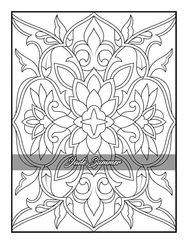 100 Amazing Patterns: An Adult Coloring Book with Fun, Easy, and Relaxing Coloring Pages thumbnail 80