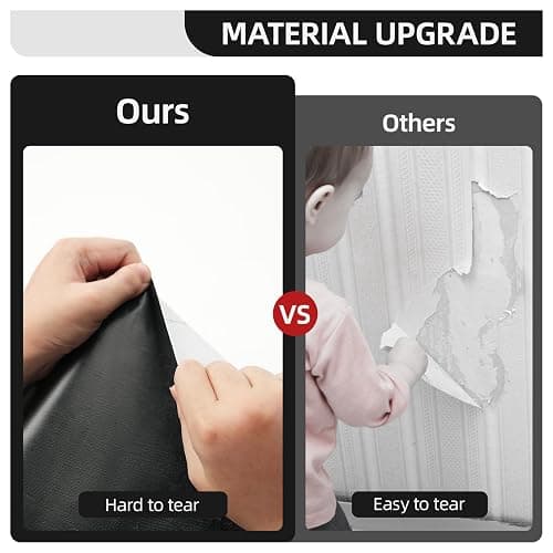 WADILE Peel and Stick Wallpaper 40cm x 200cm Silver Aluminum Foil Backing, Waterproof Self Adhesive Wall Paper for Kitchen Countertops Cabinets Backsplash Home Decor – with Squeegee thumbnail 4