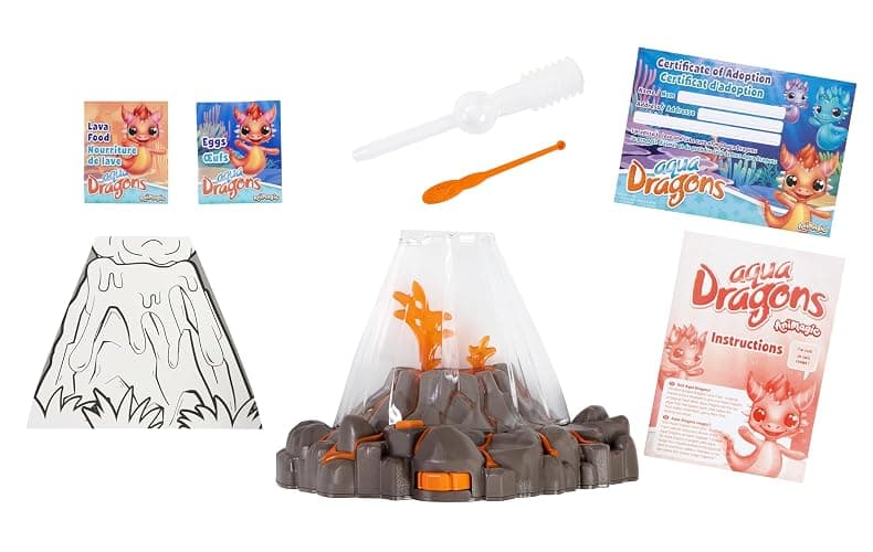 Animagic Aqua Dragons Volcano | Build an Aquatic Ecosystem, Watch Prehistoric Pets Hatch & Grow | Science Kit with LED Light-Up Tank | Includes Exclusive RED Aqua Dragons | Ages 6+ thumbnail 4