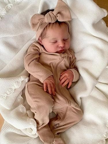 OYESY Reborn Lifelike Baby Dolls - 19 inch Soft Body Realistic Newborn Dolls, Handmade, Washable, Perfect for Children's Gifts thumbnail 4