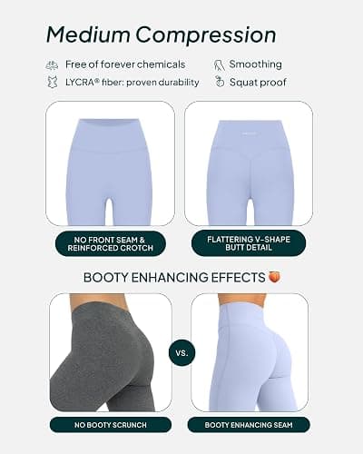 PAVOI ACTIVE Buttery Soft Workout Leggings for Women - High Waisted No Front Seam Gym Leggings Yoga Pants - FlexFlow thumbnail 6