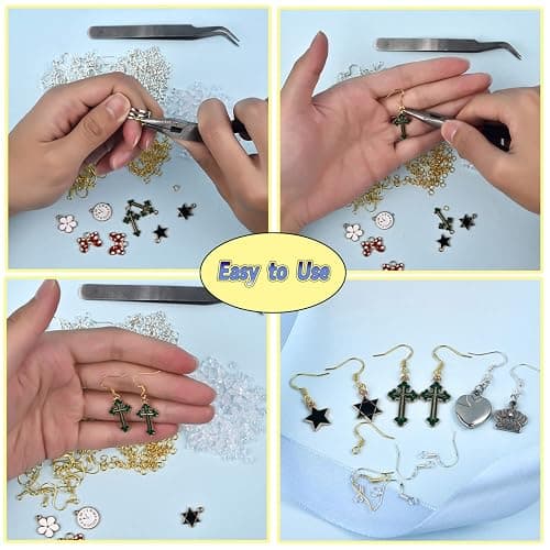 600Pcs Hypoallergenic Earring Hooks, Antique Bronze Earring Making Kit, Supplies with Earring Backs and Jump Rings for Jewelry Making (Bronze) thumbnail 4