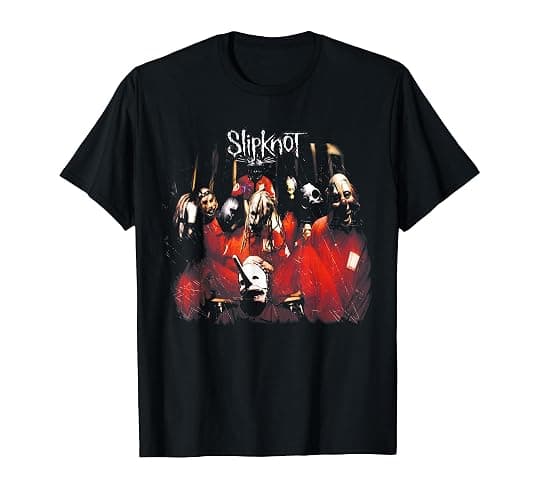 Slipknot Official Self Titled T-Shirt - Men's Black Small Crew Neck Short Sleeve T-Shirt - Image 1