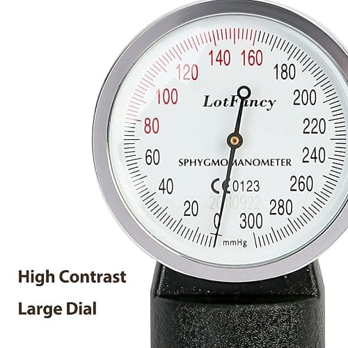 LotFancy Pediatric Blood Pressure Cuff Manual, Child Professional BP Cuff 7.2"-10.5", Children Aneroid Sphygmomanometer Small Cuff with Portable Carring Case and Zero Calibration thumbnail 3