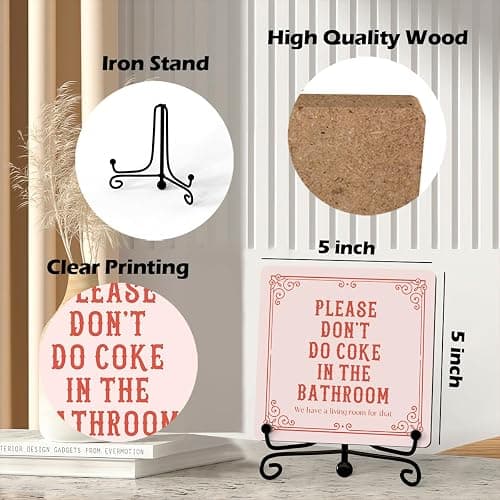 Please Don't Do Coke Bathroom Decor thumbnail 3
