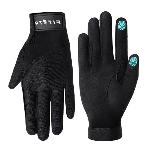 FitsT4 Sports Horse Riding Gloves Equestrian Women Mesh Breathable Gloves for Horseback Riding Touchscreen - Image 1