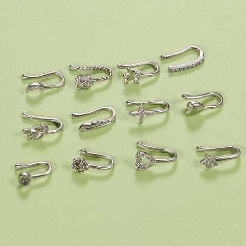 TAMHOO 25 Pcs Multi-Style Fake Nose Rings for Women and Men -Gold Plated Copper African Nose Cuff Non Piercing for Teen Grirls - Nice Gift for Her on Birthday/Valentines Day/Christmas thumbnail 7