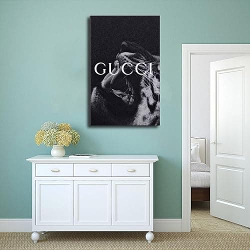 Dehub Black And White Luxury Poster for Home Office Decoration Chic Fashion Canvas Prints for Wall Aesthetic Perfect Gifts for Birthday Party Unframe-style 16x24inch(40x60cm) thumbnail 4