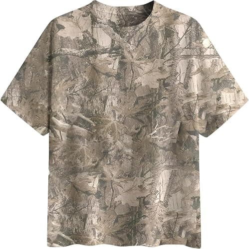 Sujama Womens Camo Shirt Oversized Maple Leaf Short Sleeve T Shirts Tops | Loose Fit,White Camo T-Shirt,Crew Neck,Half Sleeve,Everyday Outfits,Gym,Workout,Home,Work,Hiking,2026 Basic Tee - Image 1