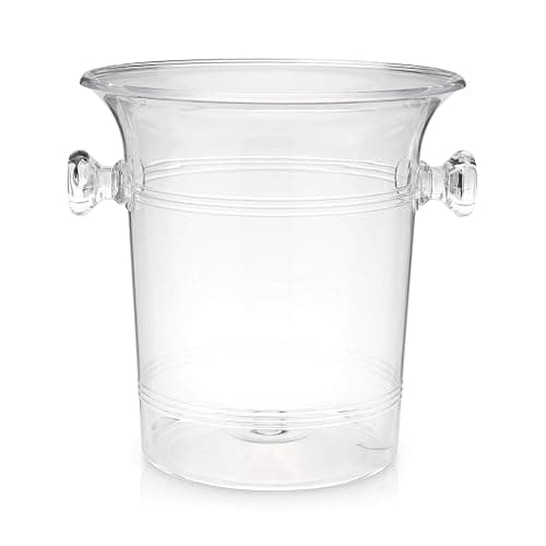 True Clear Acrylic Ice Bucket with Handles, 3-Liter Capacity, Durable Wine and Champagne Bucket, Perfect Ice Buckets for Parties, BBQs, Weddings, Picnics, Holidays, Outdoors, 8.75" x 8.25", Set of 1 thumbnail 7