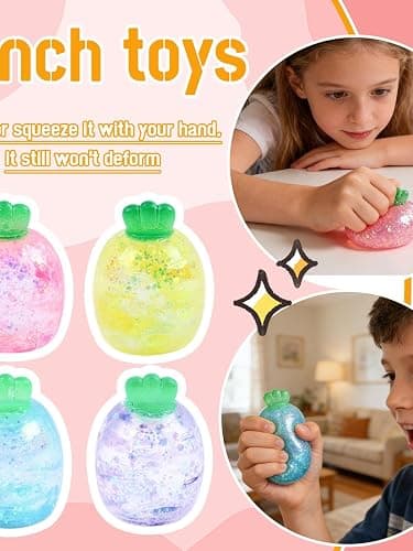 FQZWONG Birthday Party Favors Always Returns to Its Square Shape Squeeze Ball Set Stress Relief & Fidget for ADHD Sensory Squeeze Stress Balls Increase Entertainment Ages 3 and Up thumbnail 4