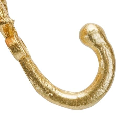 SOFFEE DESIGN 2pcs Golden Single Hooks 3D Flower Retro Ornate Style for Room Wall Mounted Decoration, Coat Hat Scarf Hanging Entry Heavy Duty Hooks, Home Decor thumbnail 8