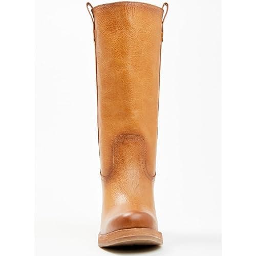 GRPCCJZ Mid Calf Banana Boots for Women Chunky Block Heel Knee High Boots Pull on Round Toe Riding Boots Dressy Fall Winter Boots thumbnail 3