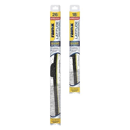 Rain-X 810161 Latitude 2-In-1 Water Repellent Wiper Blades, 26" and 18" Windshield Wipers (Pack Of 2), Automotive Replacement Windshield Wiper Blades With Patented Rain-X Water Repellency Formula - Image 1