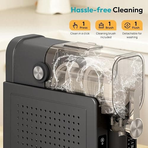 Rellytech Slushie Machine for Home - No Ice Needed Slushy Maker Ice Cream Maker, Professional Frozen Drink Maker, Auto Self-Cleaning, 6 Preset Programs, Frozen Margaritas, Frappés, Milkshake thumbnail 8
