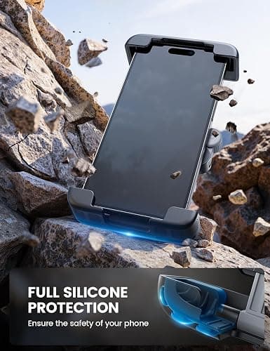 Lamicall Bike Motorcycle Phone Mount - [1s Quick Lock] Bike Cell Phone Holder Clip, Bicycle Scooter Handlebar Clamp, for iPhone Air, 17 16 15 Pro Max, Galaxy S25 S24 Ultra, More 6-7" Phones thumbnail 6