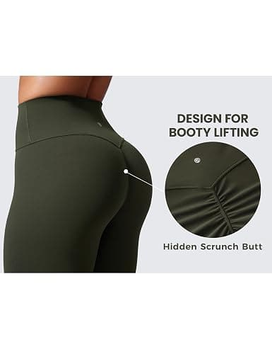 CRZ YOGA Secretsculpt Butterlift Workout Leggings 25" - No Front Seam High Waisted Womens Yoga Pants Booty Scrunch Butt thumbnail 4