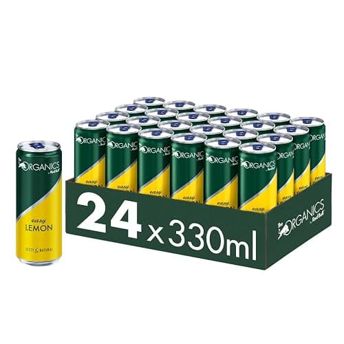 ORGANICS Easy Lemon by Red Bull 330ml - 24er Palette Dosen - Bio Getränk 100% natürliche Zutaten, EINWEG (24 x 330 ml) - Image 1