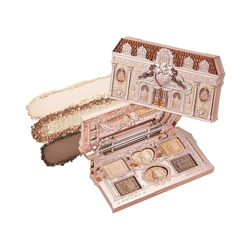 Flower Knows The Sweetie Bear Collection 6-Color Makeup Palette,Brown Eyeshadow with 4 Matte + 2 Shimmer Shades,Blendable Smooth Cute Eye Makeup,0.23 Oz(01 Buttery Croissant) - Image 1