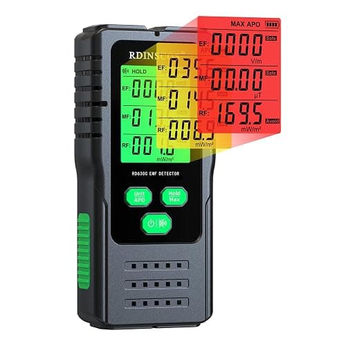 EMF Detector – 3-in-1 Electromagnetic Radiation Meter for AC Magnetic, AC Electric & Microwave Fields – Handheld EMF Reader for Home, Office & Smart Meters, Ideal for Non-Professional Users - Image 1