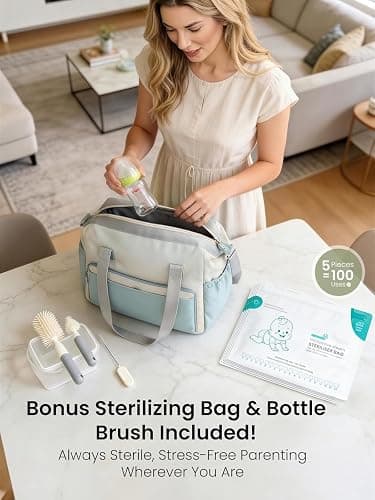 Grownsy Space Saving Baby Bottle Sterilizer and Dryer with Travel Set thumbnail 8