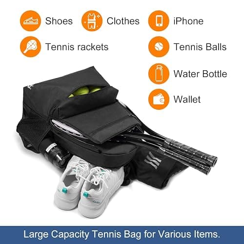 Sucipi Tennis Bag Professional Tennis Backpack for Men and Women Racket Bags Holds 2 Rackets with Ventilated Shoe Compartment thumbnail 5