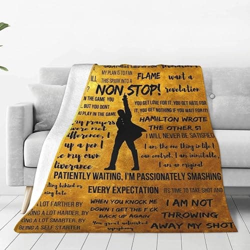 CUGJAJY Musical Blanket Musical Flannel Throw Blankets 60"X50" Cozy Blanket Sofa Living Room Decor Music Lover Gift thumbnail 4