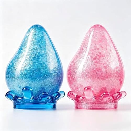 Water Drop Squeeze Squishies, Dream Squishy Drop Squishy Stress Ball,Drop Gifts for Anxiety Relief Office Easter Birthday (Pink) thumbnail 3