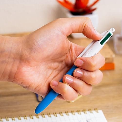 BIC 4 Colours Pens Multicolour Original - Retractable Ballpoint Pens - Pack of 3 thumbnail 2